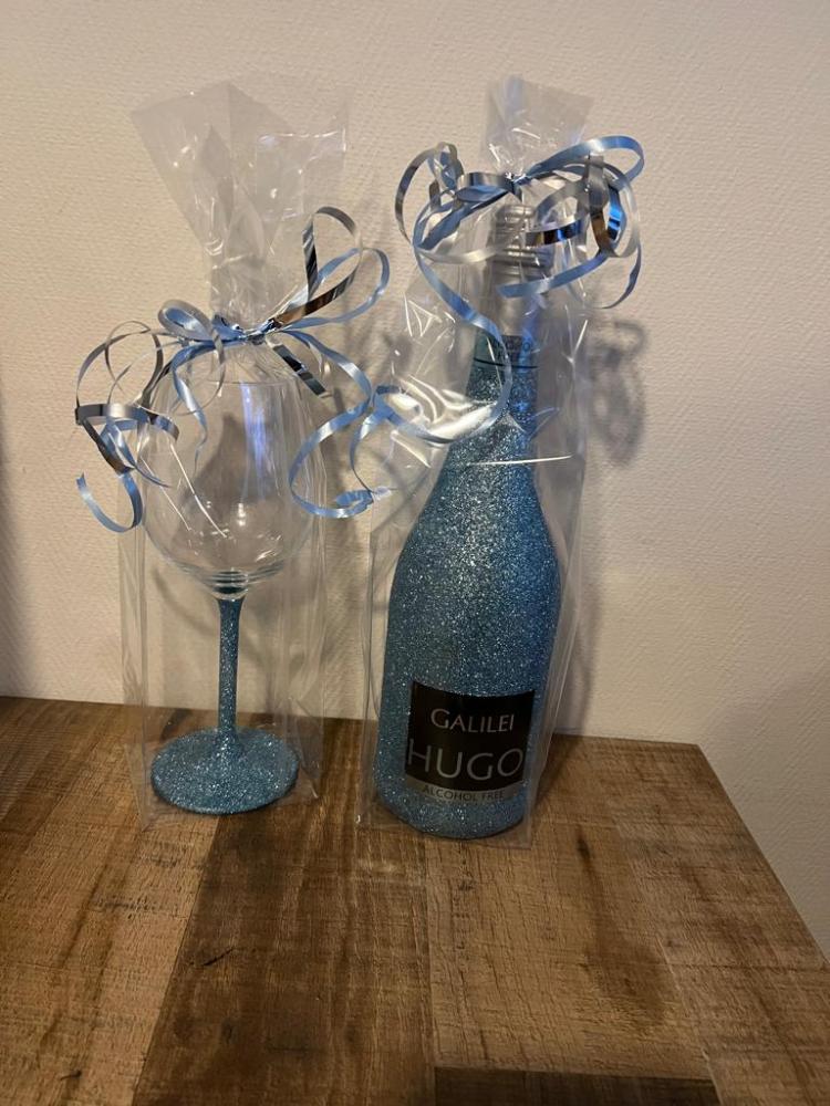 Banner for the Giftset wijnfles en glas category